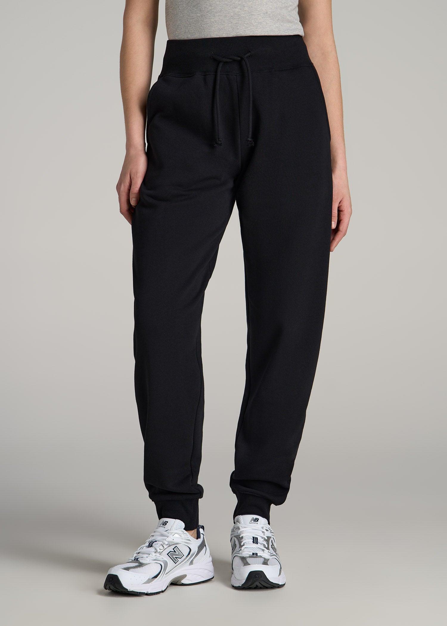 A.T. Basics Athletic Joggers for Tall Women in Black Female Product Image