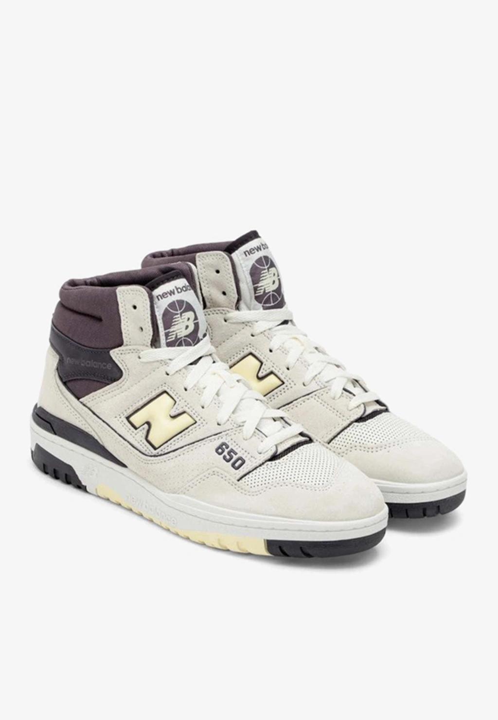 NEW BALANCE 650 High-top Leather Sneakers In Mixed Colours Product Image