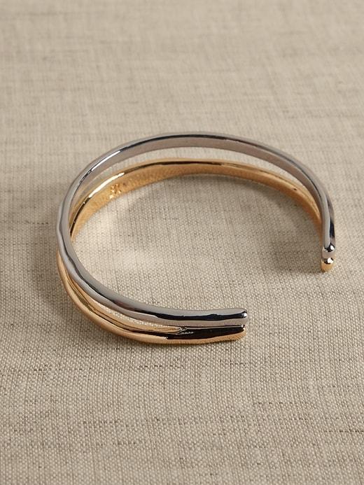 Mixed Metal Cuff Bracelet Product Image