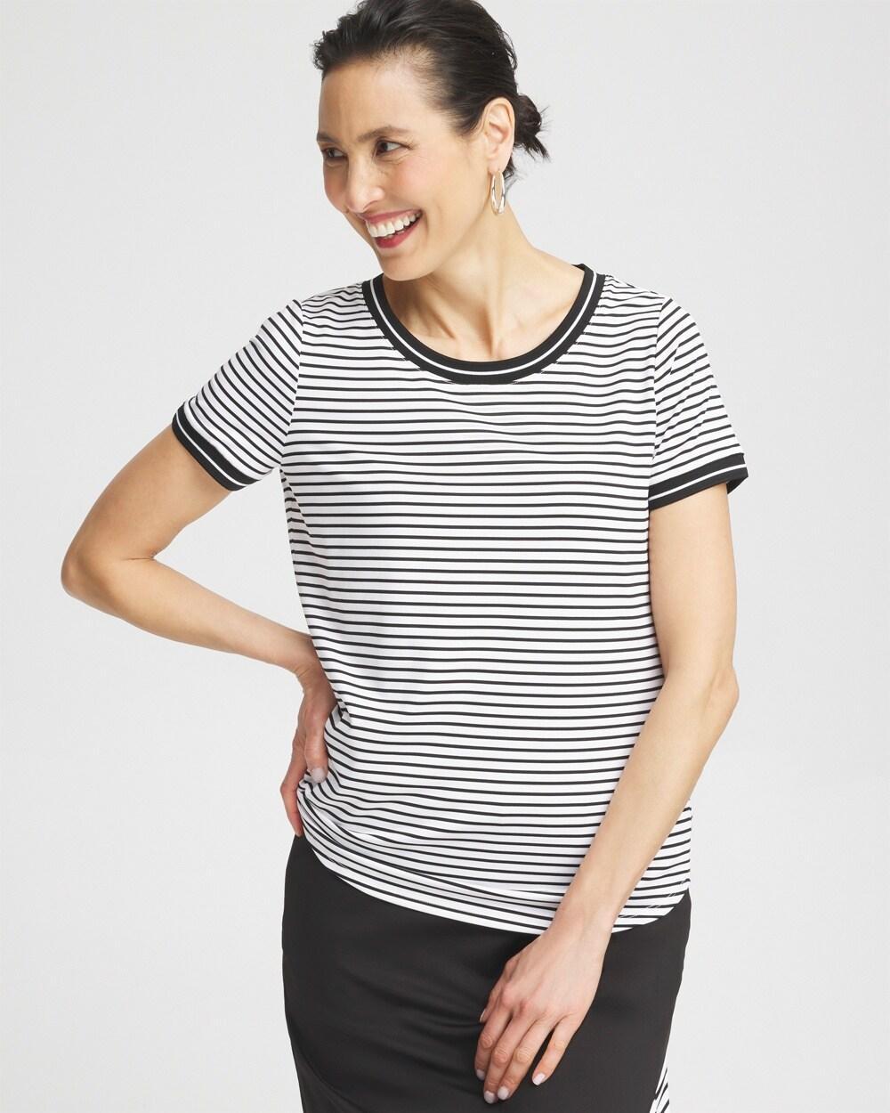 Women's Knit Stripe Tee Product Image