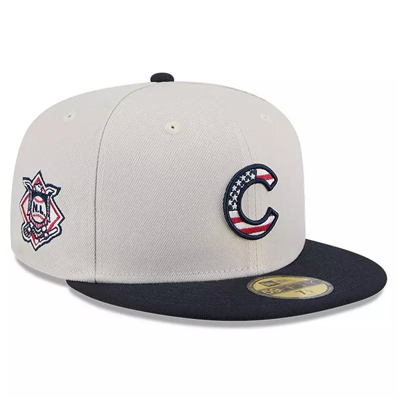 New Era Mens Black Chicago Cubs 2024 Fourth of July 59FIFTY Fitted Hat Product Image