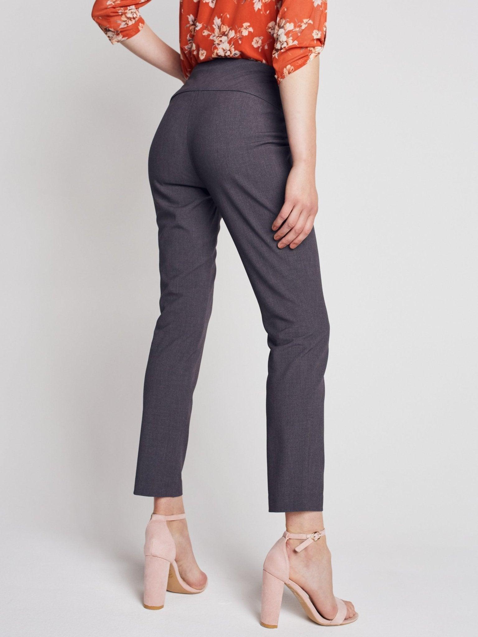 Roz & Ali Secret Agent Pants with Slim Leg & Wide Waistband - Petite Product Image