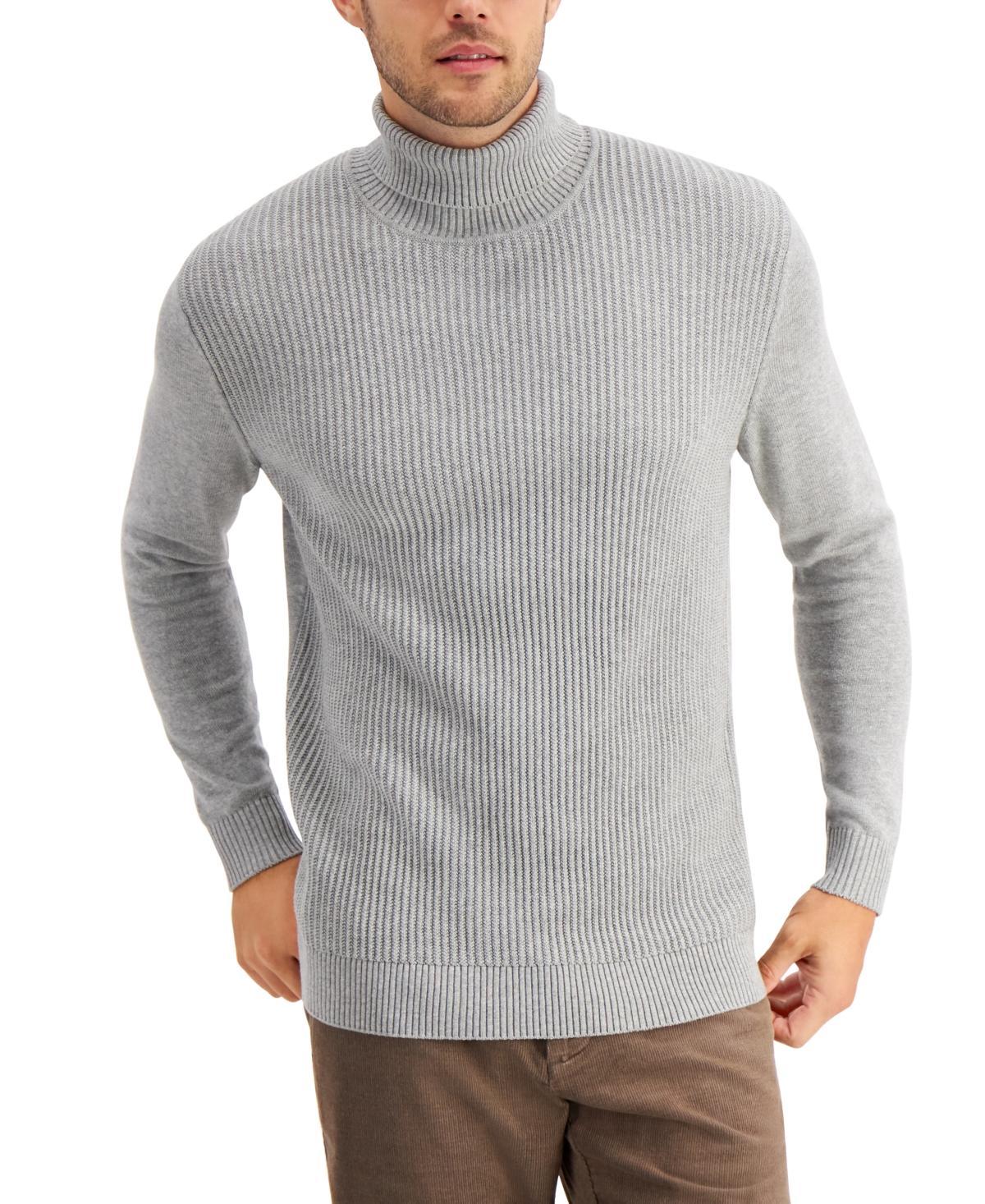 Club Room Mens Textured Cotton Turtleneck Sweater, Created for Macys Product Image