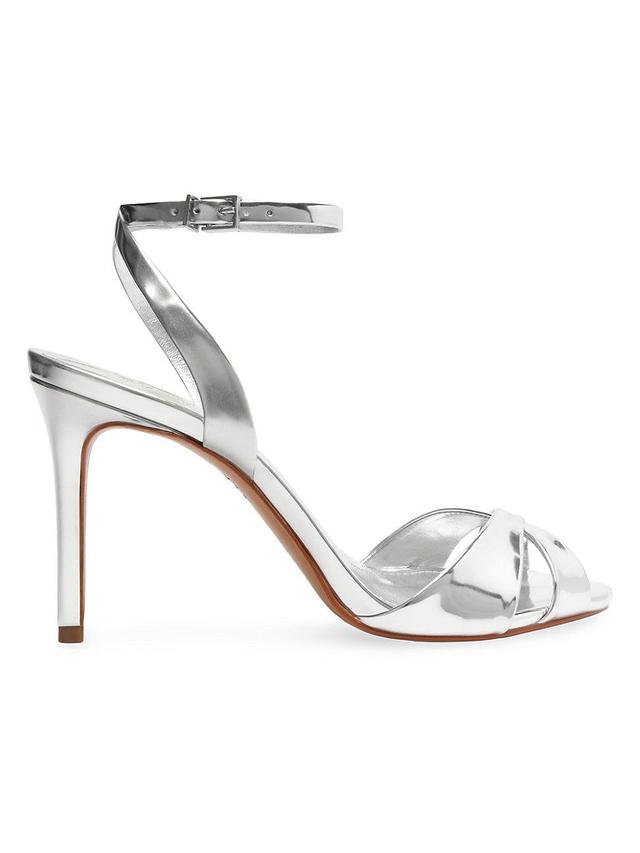 Womens Hilda 100M Metallic Leather Sandals Product Image