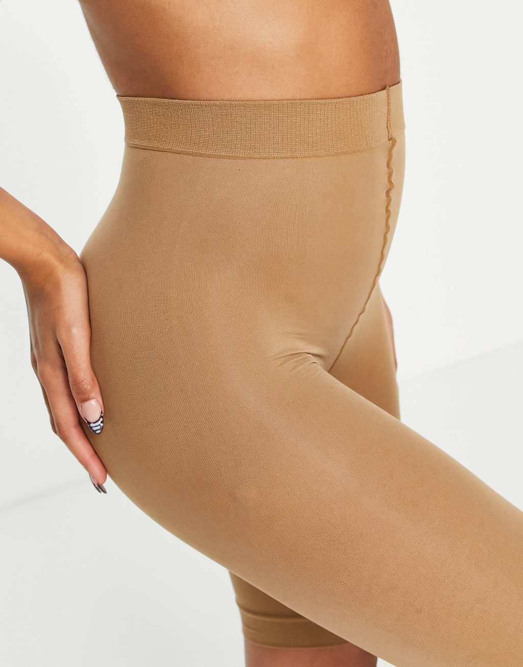 ASOS DESIGN 2 pack anti-chafing shorts in golden bronze Product Image