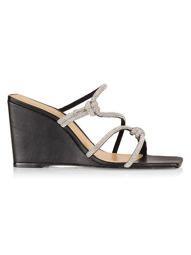 Schutz Lauryn Crystal Strappy Wedge Sandal Product Image