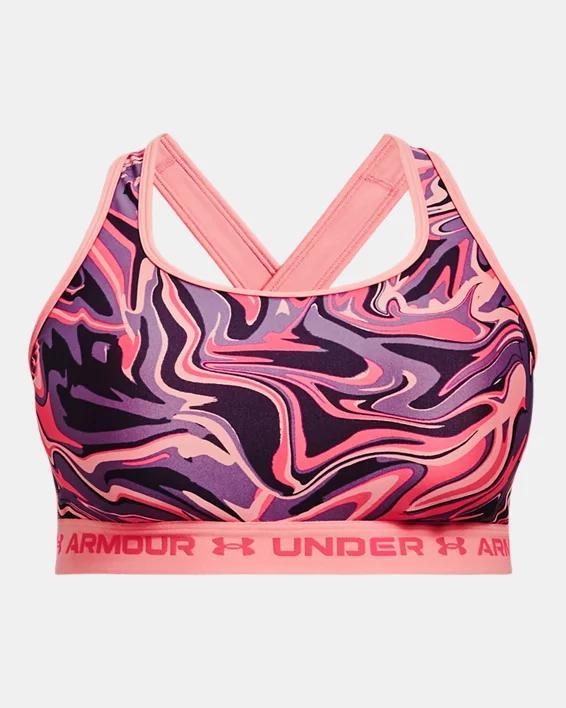 Women's Armour® Mid Crossback Print Sports Bra Product Image