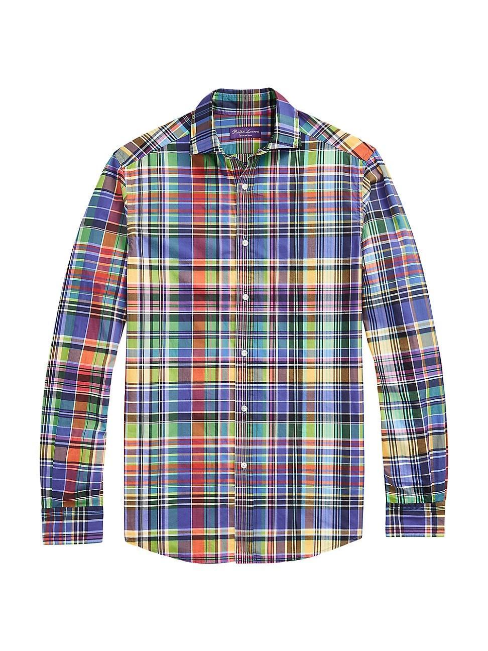 Mens Aston Plaid Cotton Shirt Product Image