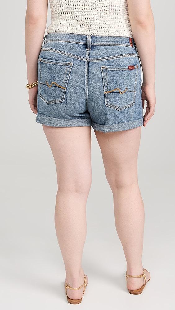 7 For All Mankind Mid Roll Shorts | Shopbop Product Image