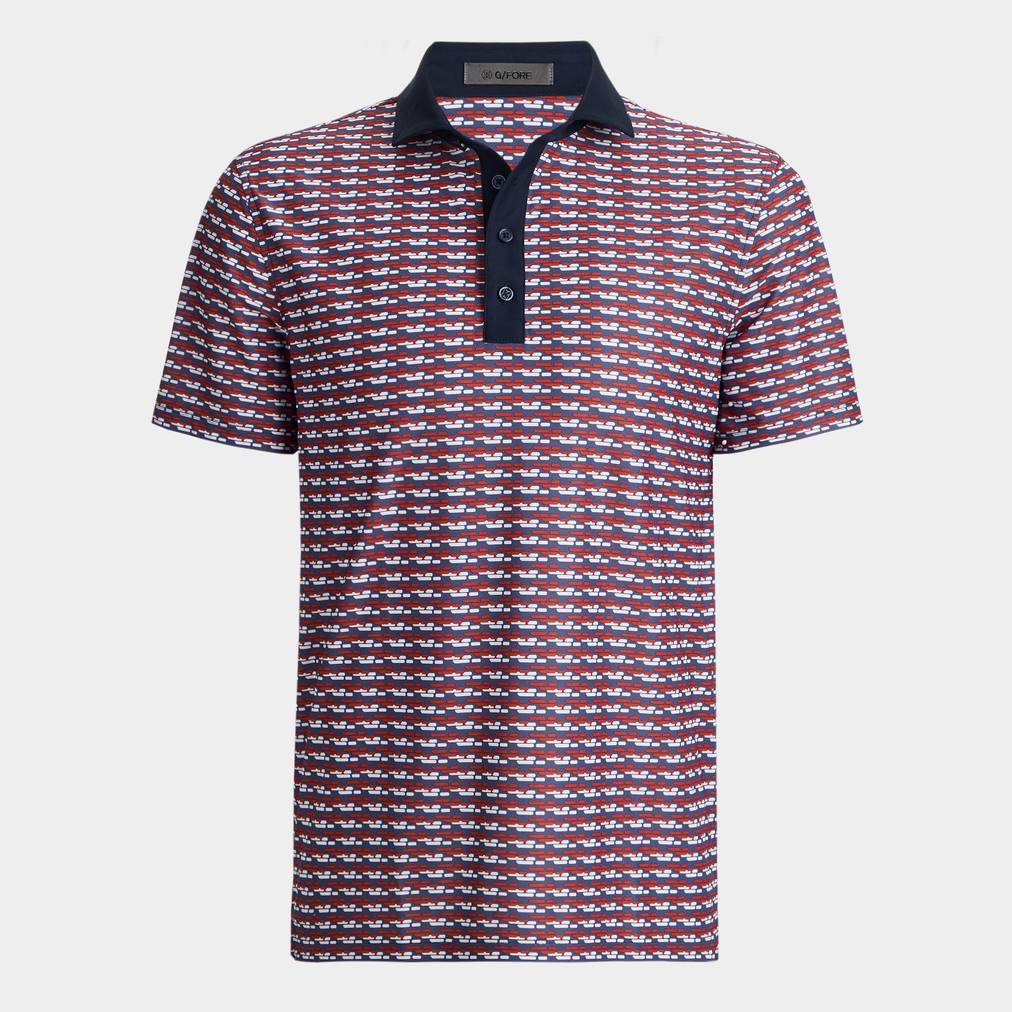 BRICK STRIPE TECH PIQUÉ POLO Product Image