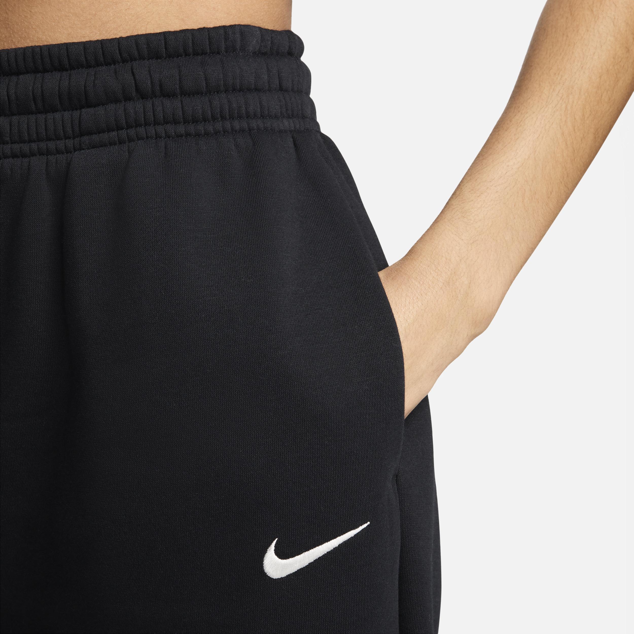 Nike Womens Nike Phoenix HR OS Pants - Womens Black/White Product Image