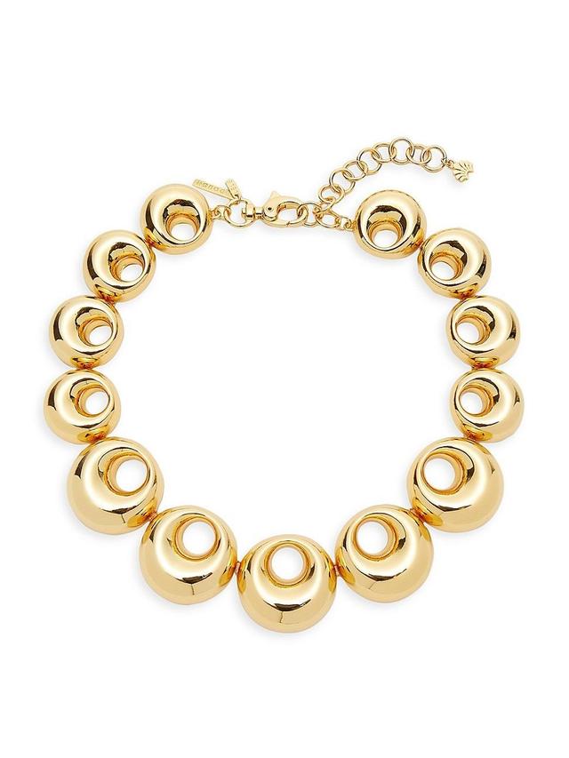 Lele Sadoughi Medallion Necklace Metallic Gold.. Product Image