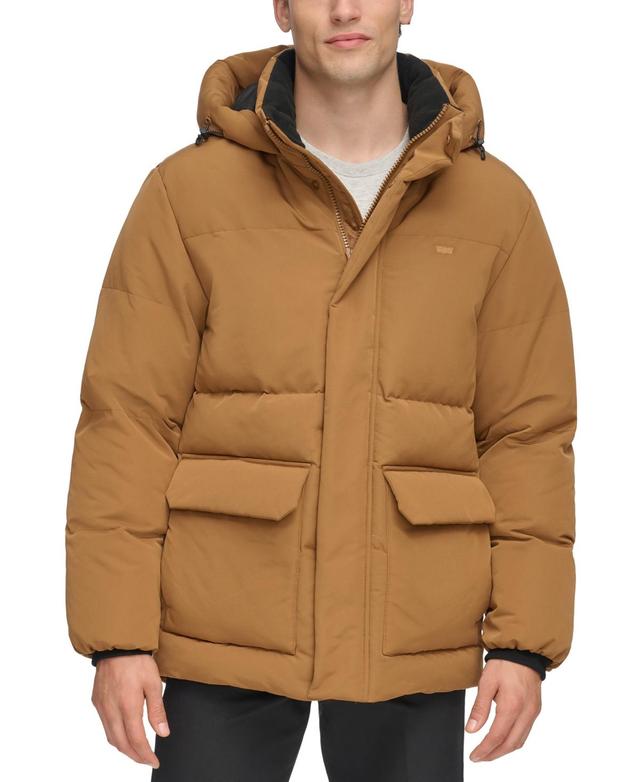 Levi's(r) Arctic Cloth Midlength Hooded Parka Men's Jacket Product Image