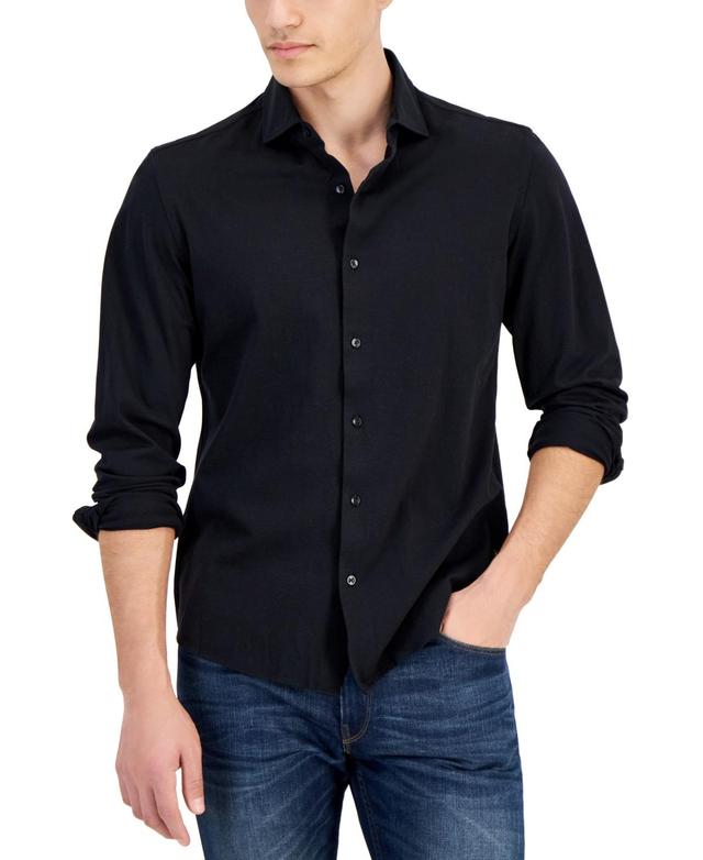 Men's Slim-Fit Stretch Piqué Button-Down Shirt Product Image