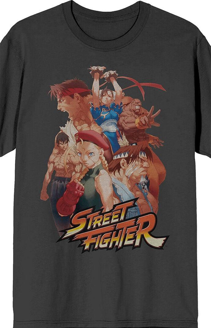 Mens Street Fighter Characters Anime T-Shirt Product Image