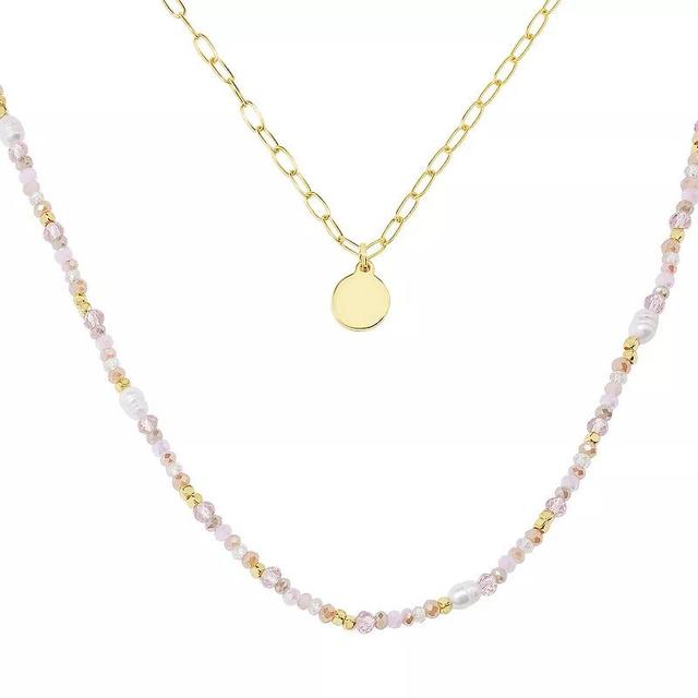 LC Lauren Conrad Gold Tone Layered Coin Charm Pendant Necklace, Womens, Multicolor Product Image