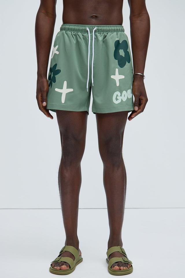 Goat And All Swim Trunks - Sage Product Image