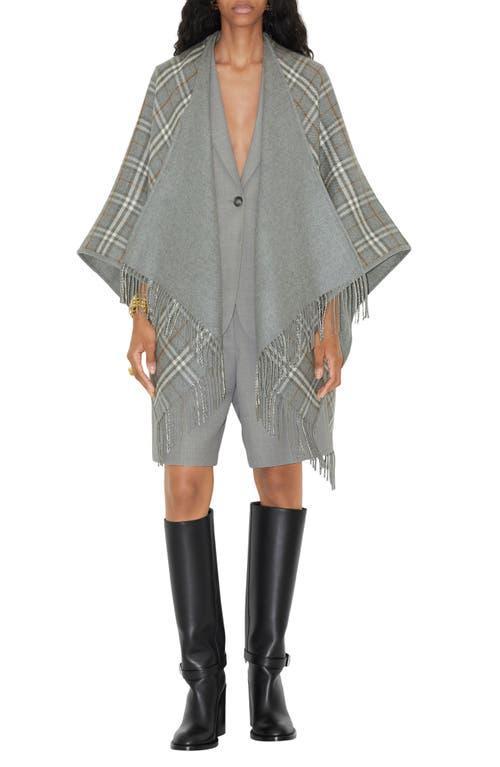burberry Vintage Check Wool Cape Product Image