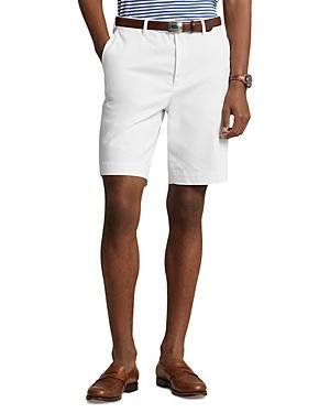 Cotton Stretch Classic Fit Chino Shorts In White Product Image