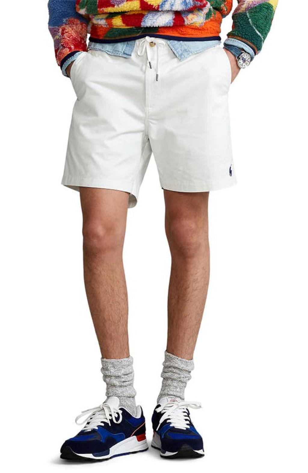 Mens White Prepster Logo-embroidered Stretch-cotton Shorts Xl Product Image