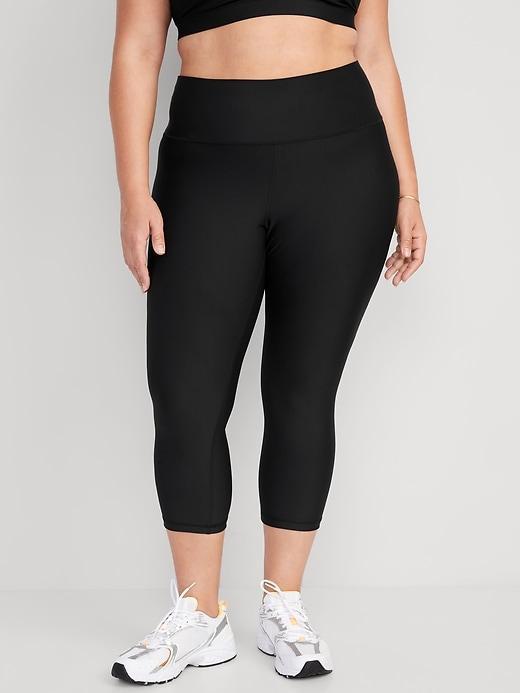 High-Waisted PowerSoft Crop Leggings Product Image