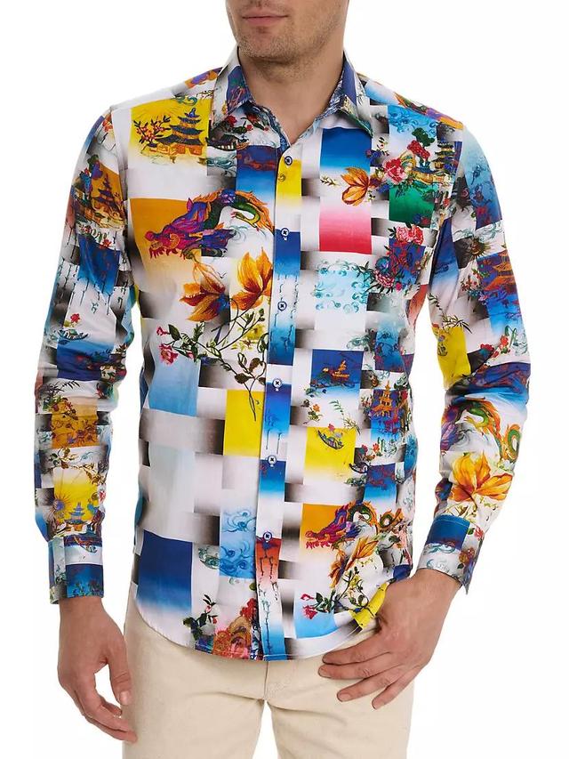 Koa Abstract Print Woven Shirt Product Image