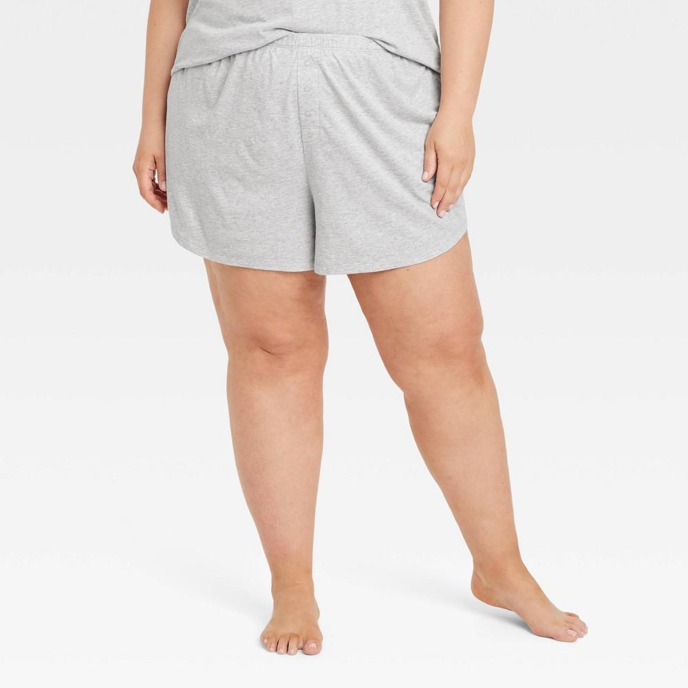 Womens Jersey Pajama Shorts - Auden 1X Product Image