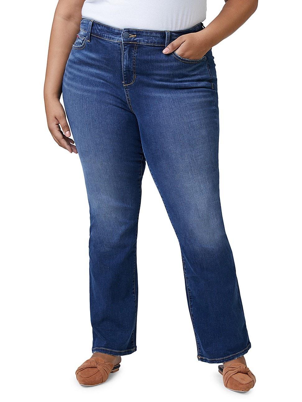 Womens High-Rise Bootcut Jeans Product Image