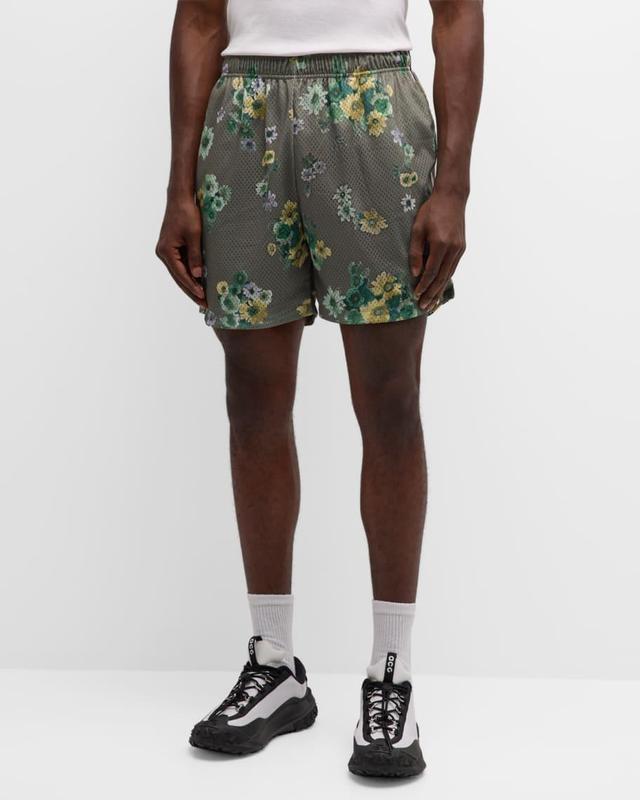 Mens Rivalry Floral Mesh Shorts Product Image