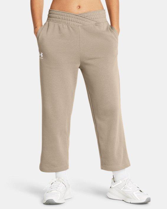 Women's UA Rival Terry Wide Leg Crop Pants Product Image