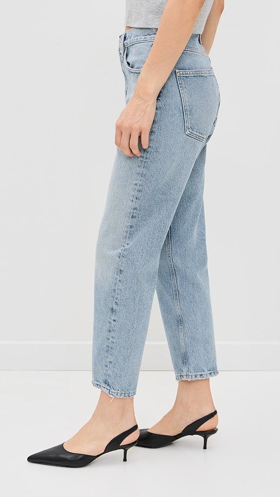 AGOLDE 90 Crop Mid Rise Loose Straight Jeans | Shopbop Product Image