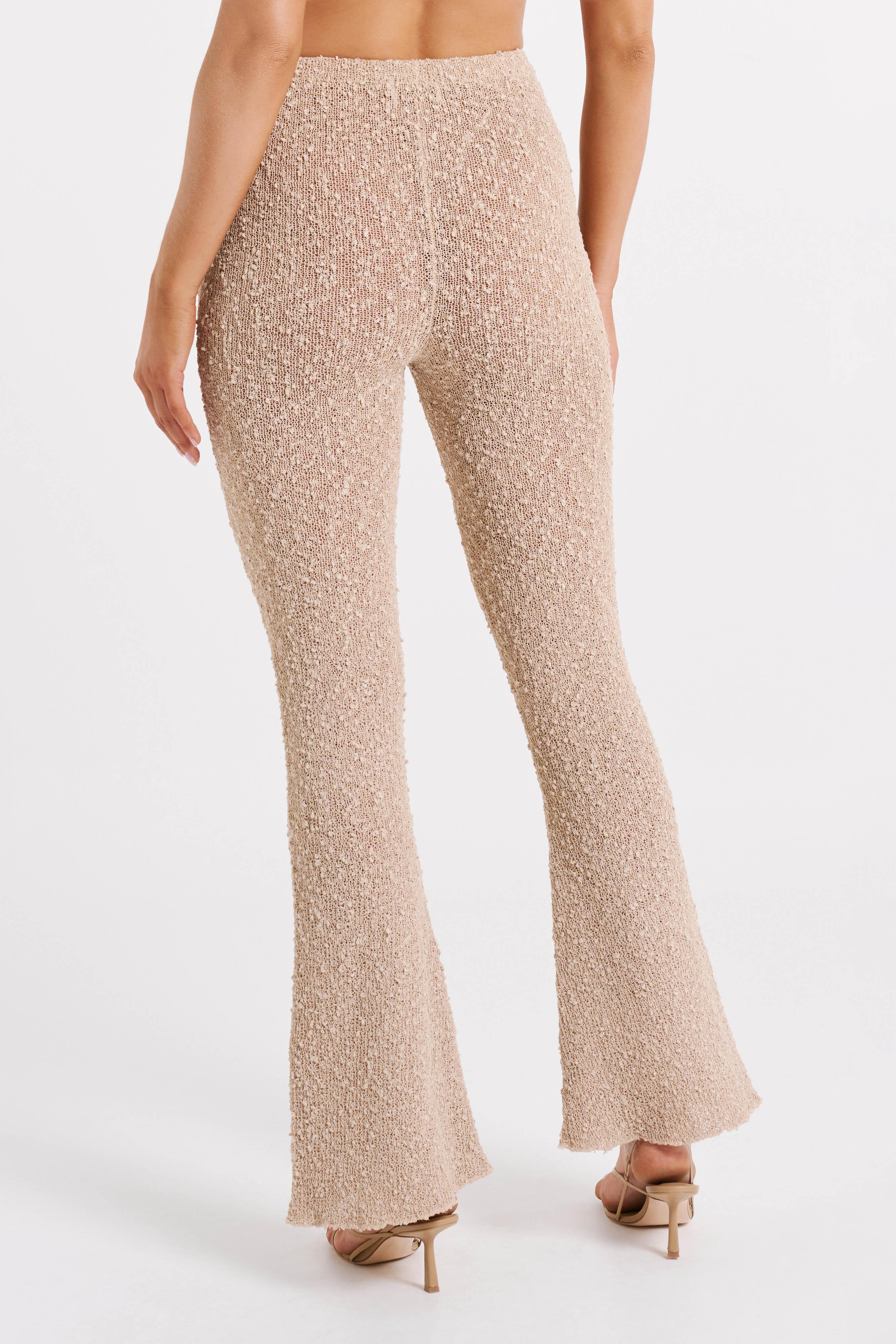 Irma Flared Boucle Pants - Wheat Product Image