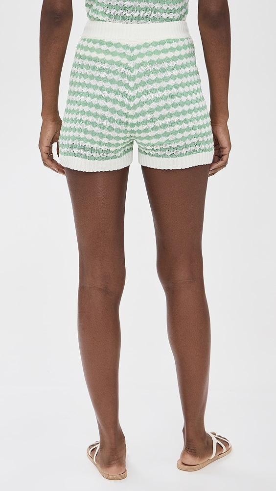 Zimmermann Everley Scallop Knit Shorts | Shopbop Product Image