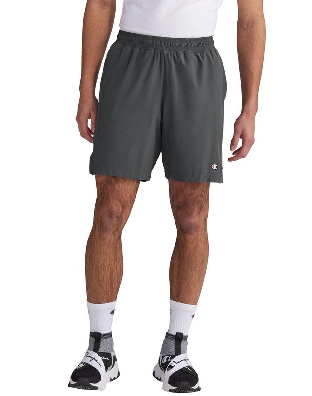 Mens Champion MVP Shorts with Total Support Pouch, Moisture Wicking, C Logo, 7 Black M Product Image