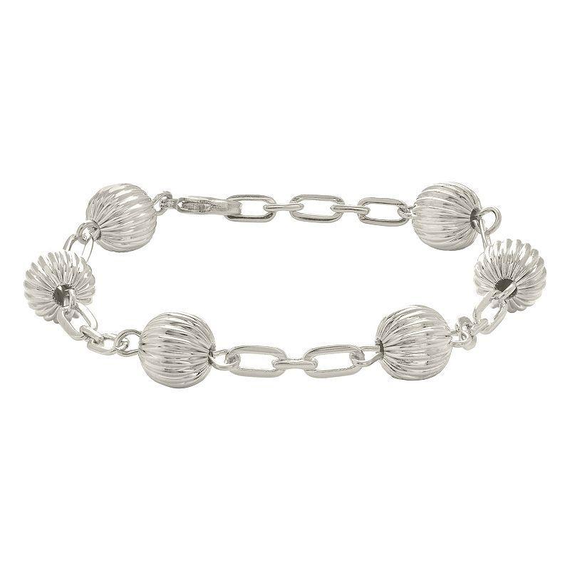 MC Collective Raffaella Chain Bracelet, Womens Silver Tone Product Image