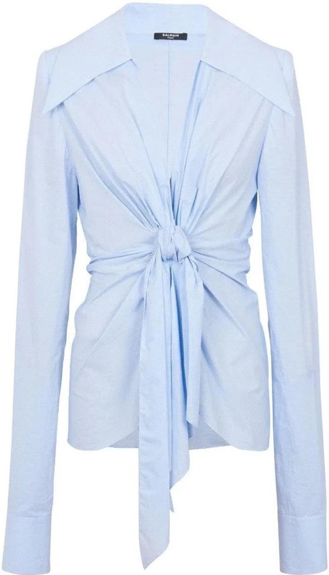 BALMAIN Top In Azul Product Image