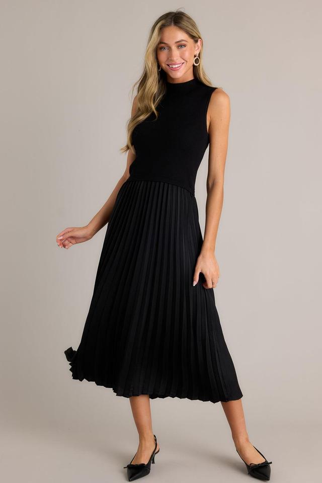 Graceful Gather Black Sleeveless Maxi Dress Product Image