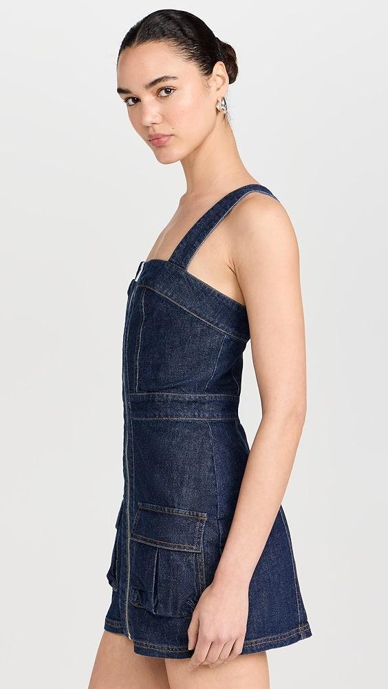 Amanda Uprichard Gage Dress In Denim | Shopbop Product Image