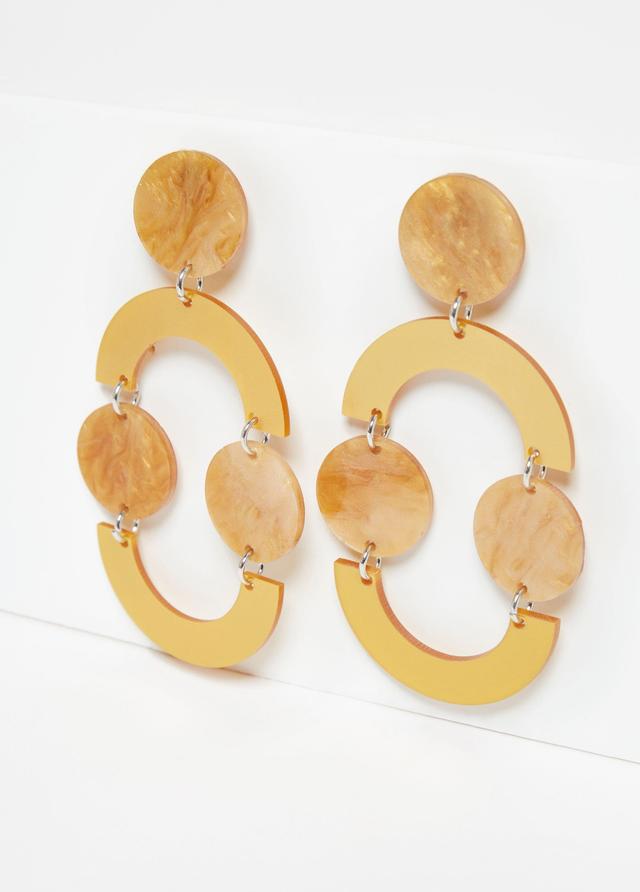 Plus Size Marbled Dangle Earrings Ashley Stewart Product Image