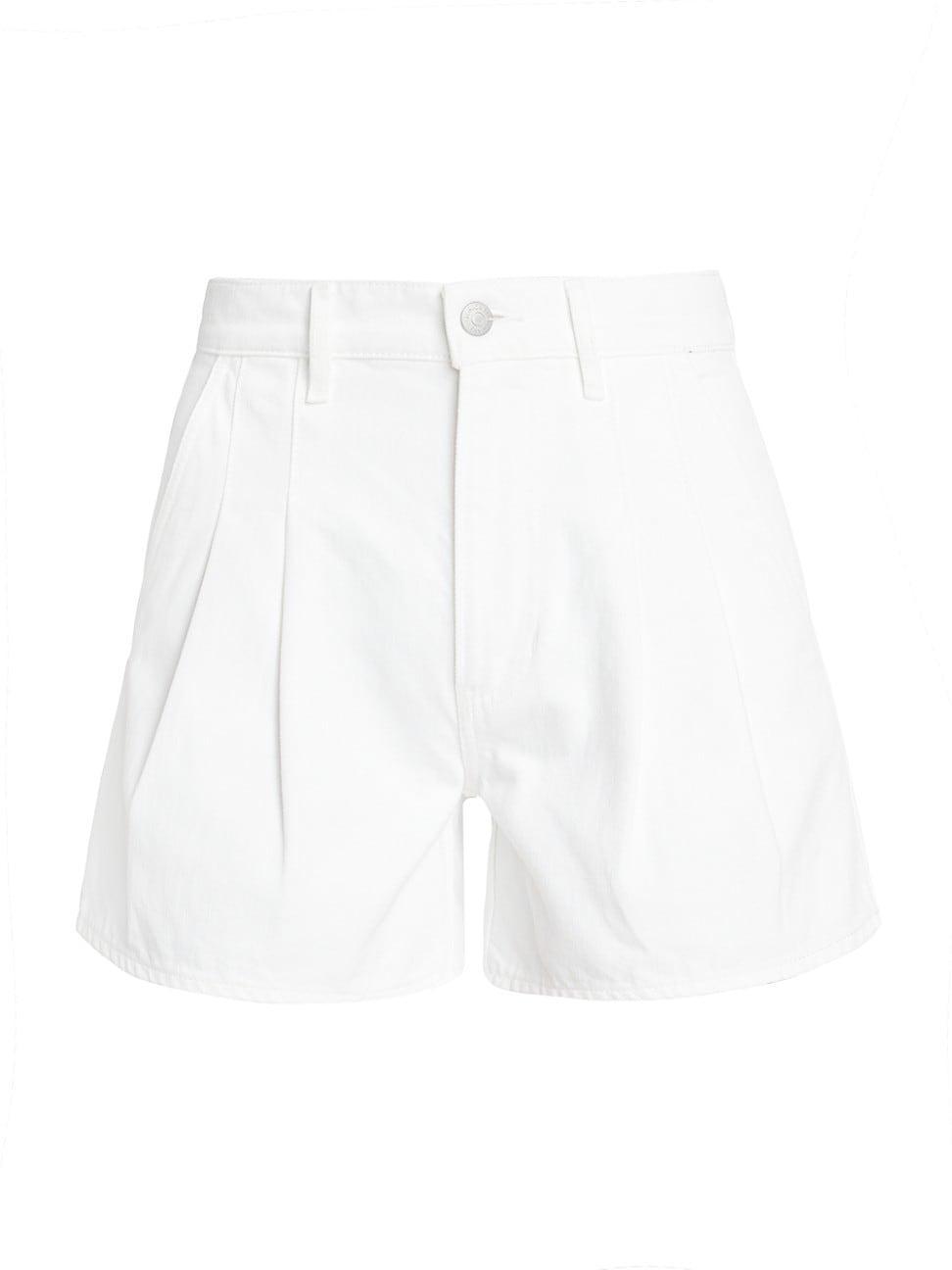 Womens Simpson Pleated Denim Shorts Product Image