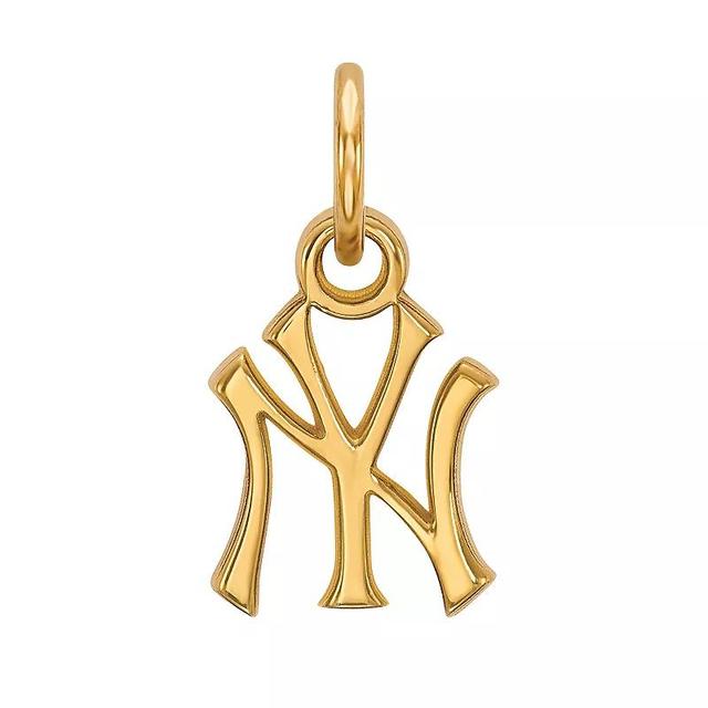 LogoArt 14K Gold New York Yankees Pendant, Womens Product Image