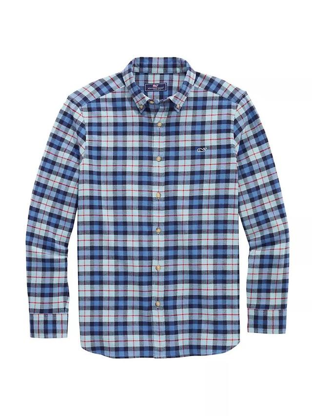 Flannel Plaid Cotton Shirt Product Image