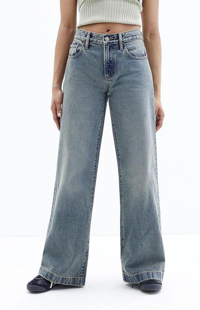 Women's Lena Tint Low Rise Super Baggy Jeans - Product Image