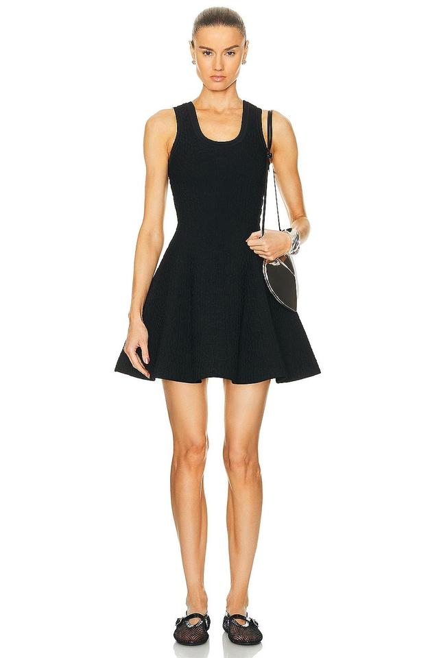 ALAA Croco Dress in Black Product Image