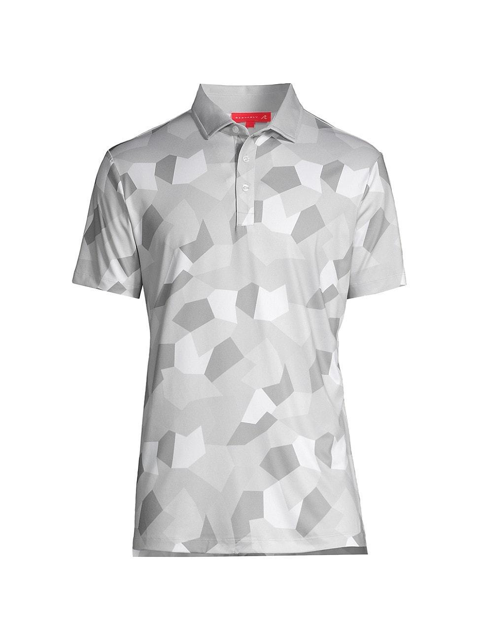 Redvanly Baron Geometric Camo Performance Golf Polo Product Image