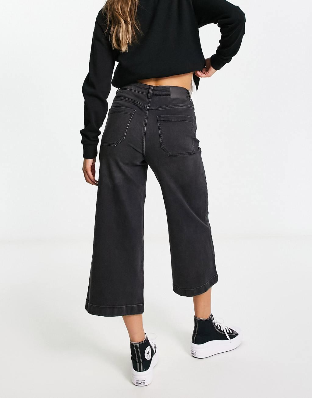 French Connection wide leg culotte jeans Product Image