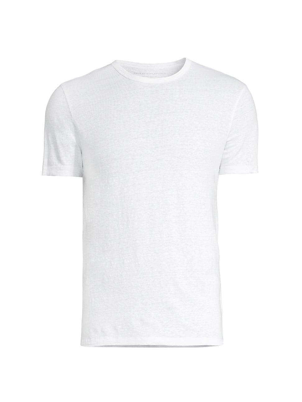 Mens Stretch Linen Crewneck T-Shirt Product Image