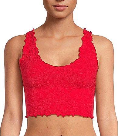 Free People Here For You Seamless Lettuce Trimmed Cropped Cami Product Image