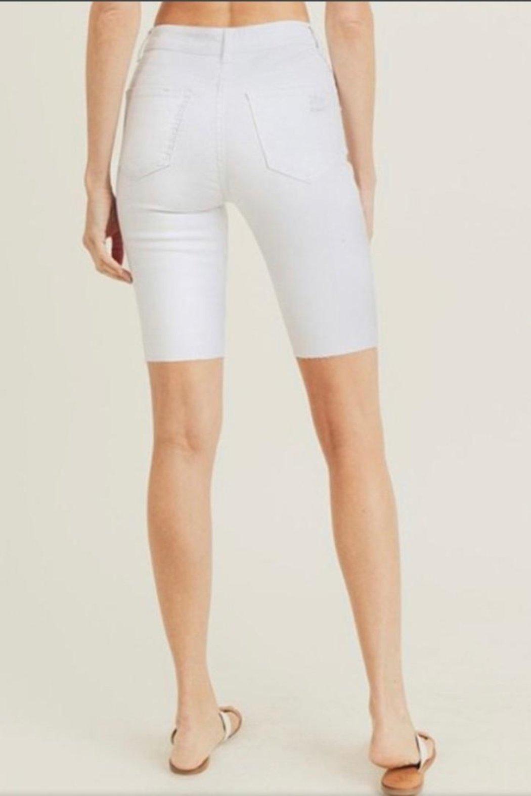 White Bermuda Shorts Product Image