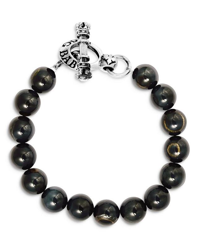 King Baby Studio Blue Tiger Eye Bead Bracelet Product Image